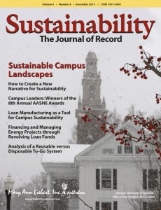 issue-6 Sustainability Journal cover december 2013